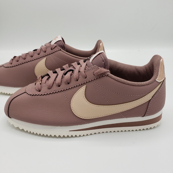 nike cortez leather smokey mauve